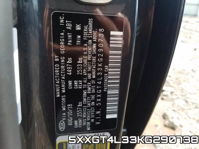 5XXGT4L33KG290738 фото 2