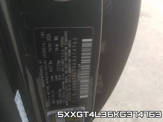 5XXGT4L36KG374763 фото 2