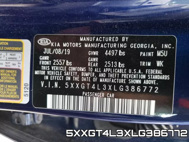 5XXGT4L3XLG386772 фото 2