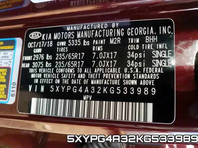 5XYPG4A32KG533989 фото 2
