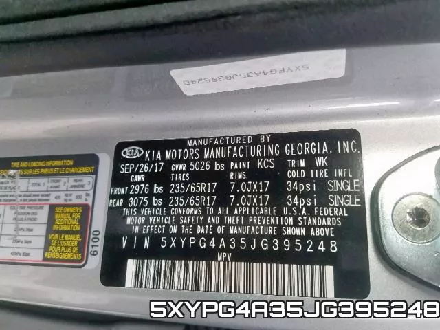 5XYPG4A35JG395248 фото 2