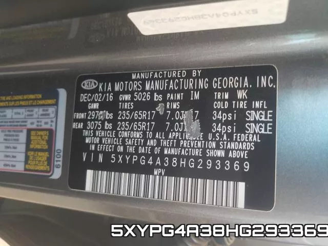 5XYPG4A38HG293369 фото 2