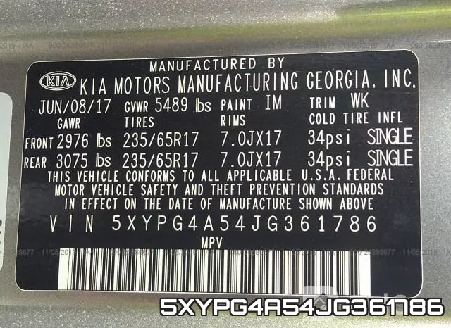 5XYPG4A54JG361786 фото 10