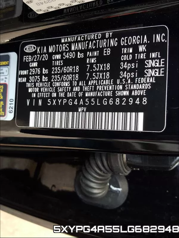 5XYPG4A55LG682948 фото 2