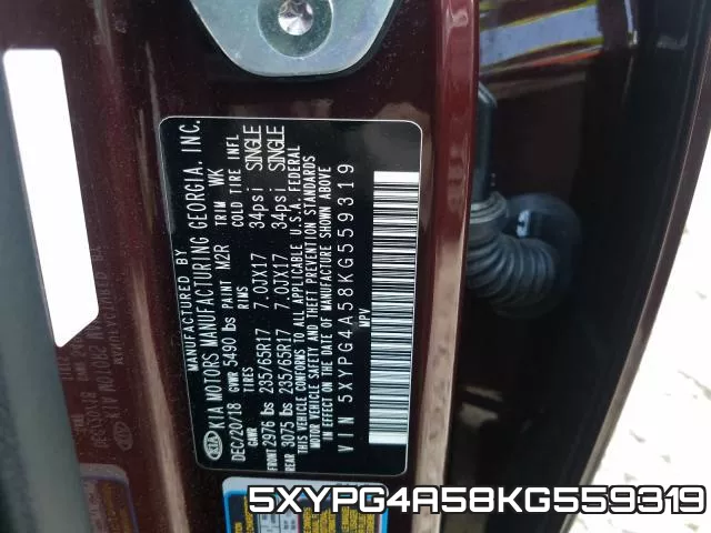 5XYPG4A58KG559319 фото 2