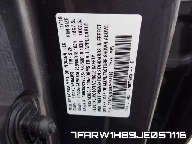 7FARW1H89JE057116 фото 2