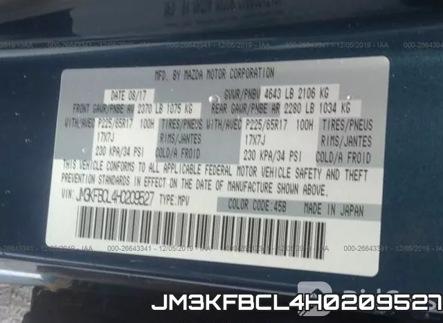 JM3KFBCL4H0209527 фото 10