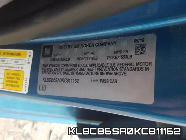 KL8CB6SA0KC811162 фото 2