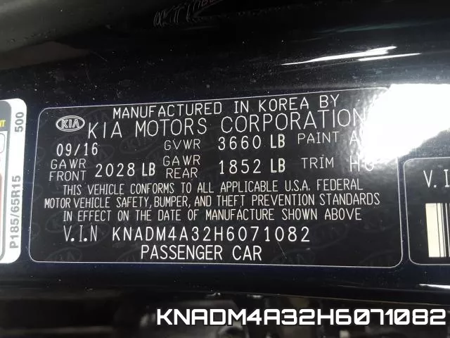 KNADM4A32H6071082 фото 2