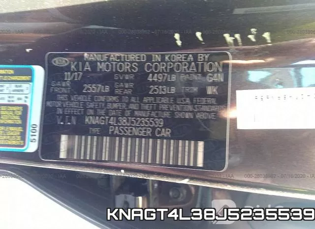 KNAGT4L38J5235539 фото 10