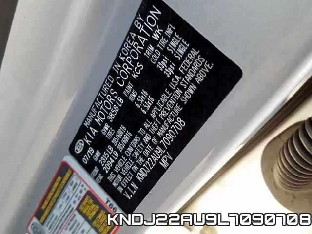 KNDJ22AU9L7090708 фото 2