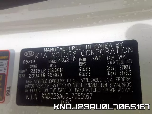 KNDJ23AU0L7065167 фото 2