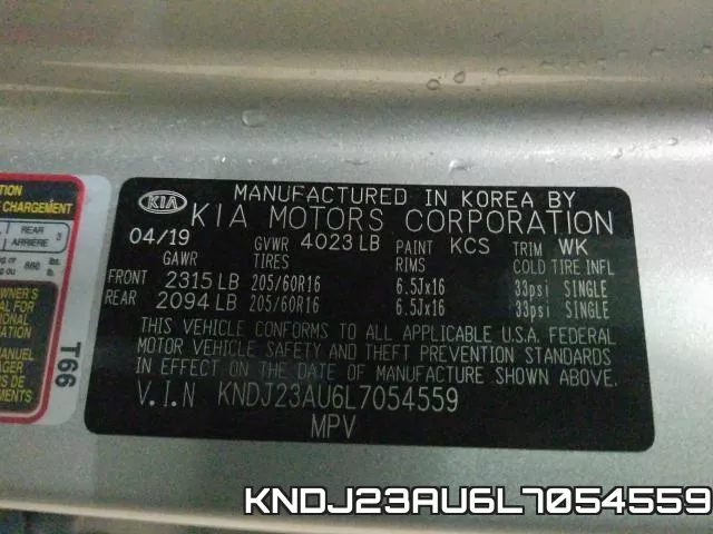 KNDJ23AU6L7054559 фото 2