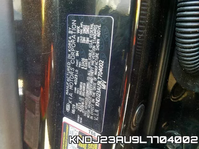 KNDJ23AU9L7704002 фото 2