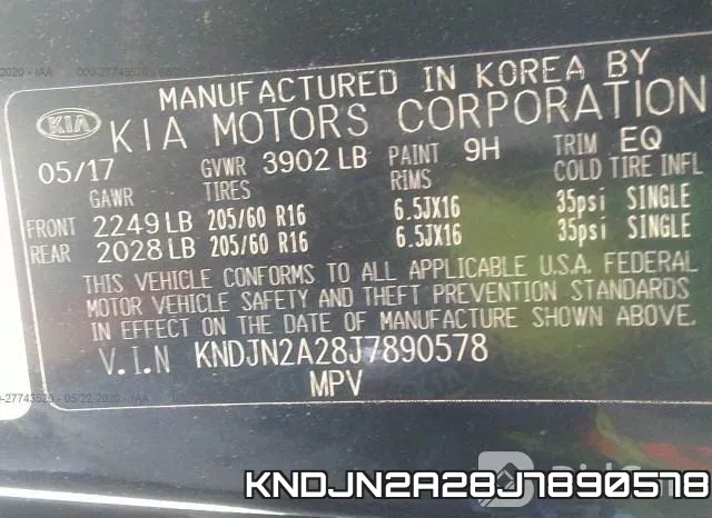 KNDJN2A28J7890578 фото 10