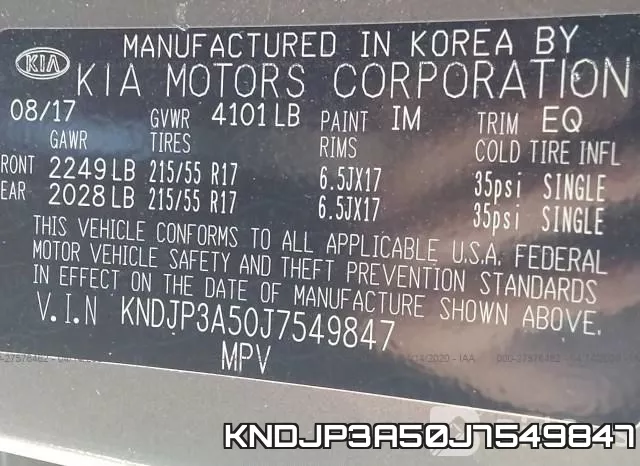 KNDJP3A50J7549847 фото 10