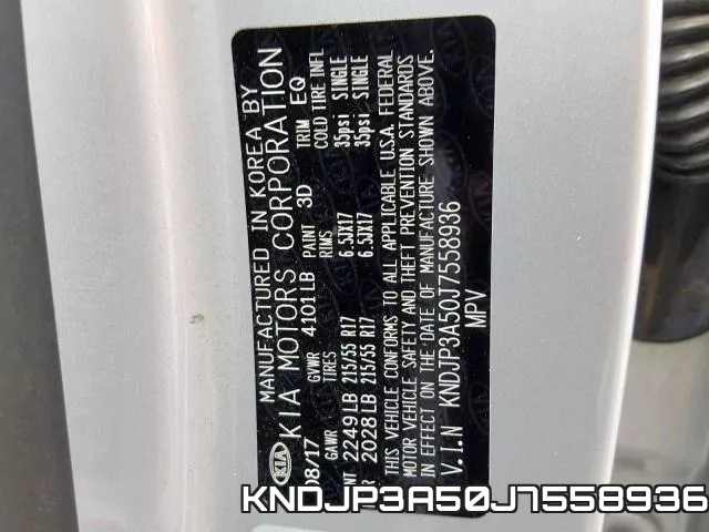 KNDJP3A50J7558936 фото 2