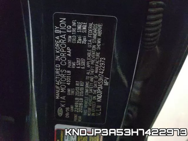 KNDJP3A53H7422973 фото 2