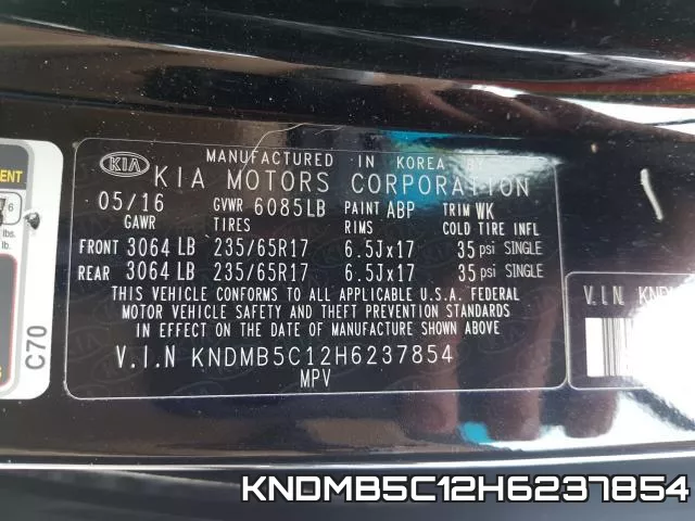 KNDMB5C12H6237854 фото 2