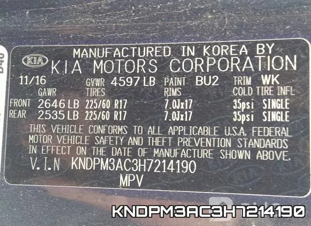 KNDPM3AC3H7214190 фото 10