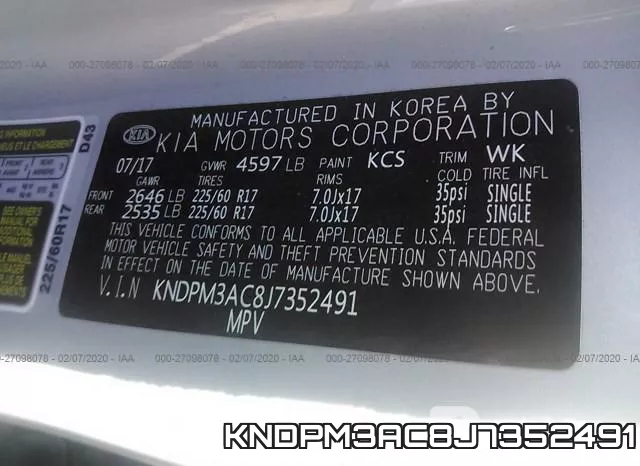 KNDPM3AC8J7352491 фото 10