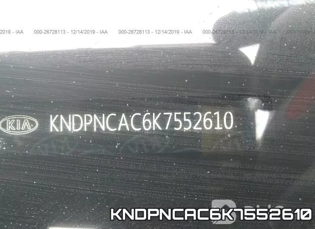 KNDPNCAC6K7552610 фото 10