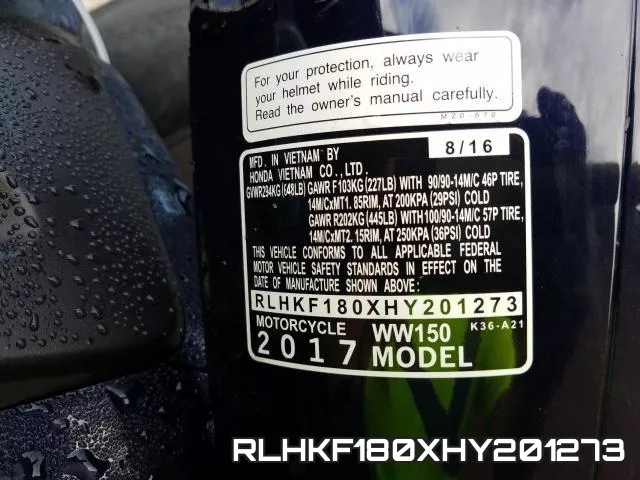 RLHKF180XHY201273 фото 2