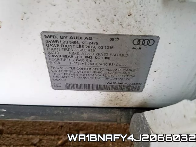 WA1BNAFY4J2066032 фото 2