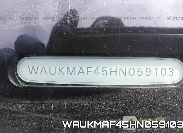 WAUKMAF45HN059103 фото 10