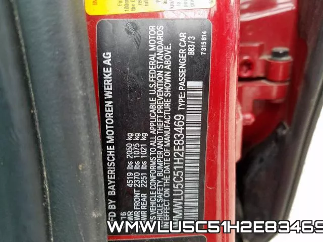 WMWLU5C51H2E83469 фото 2