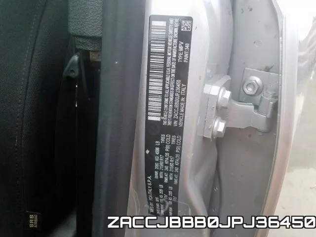 ZACCJBBB0JPJ36450 фото 2