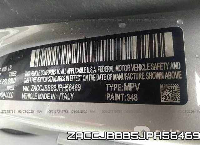 ZACCJBBB5JPH56469 фото 10