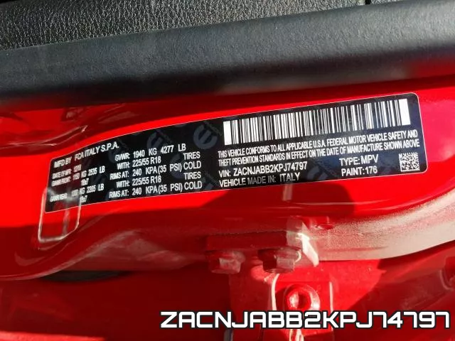 ZACNJABB2KPJ74797 фото 2