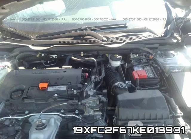 19XFC2F67KE013931 фото 2