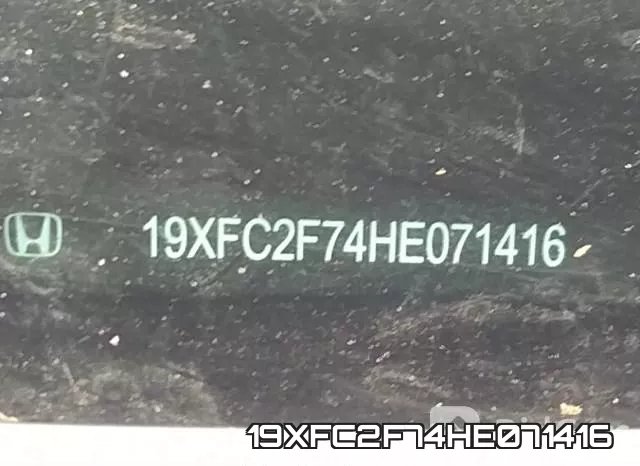 19XFC2F74HE071416 фото 10