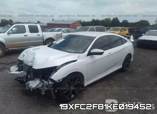 19XFC2F81KE019452 фото 3