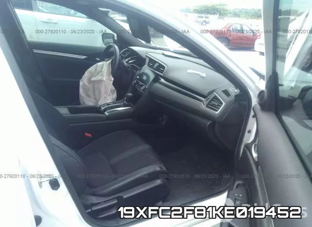 19XFC2F81KE019452 фото 6