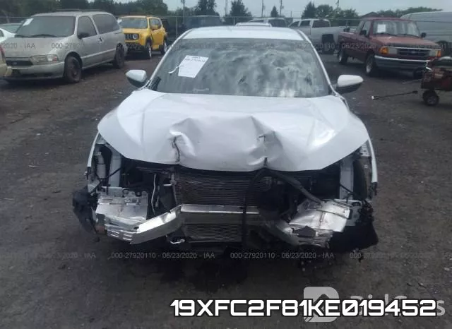 19XFC2F81KE019452 фото 7