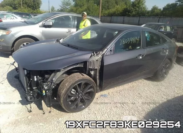 19XFC2F83KE029254 фото 3