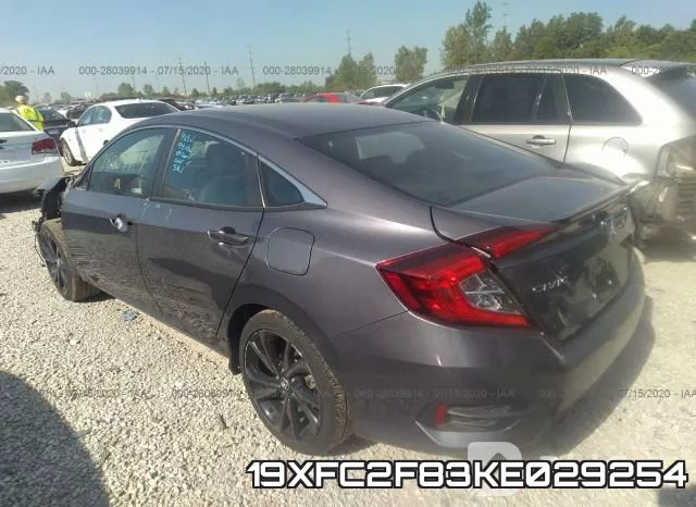 19XFC2F83KE029254 фото 4