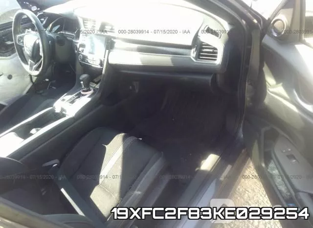 19XFC2F83KE029254 фото 6