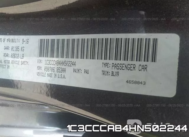 1C3CCCAB4HN502244 фото 10