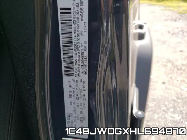 1C4BJWDGXHL694870 фото 2