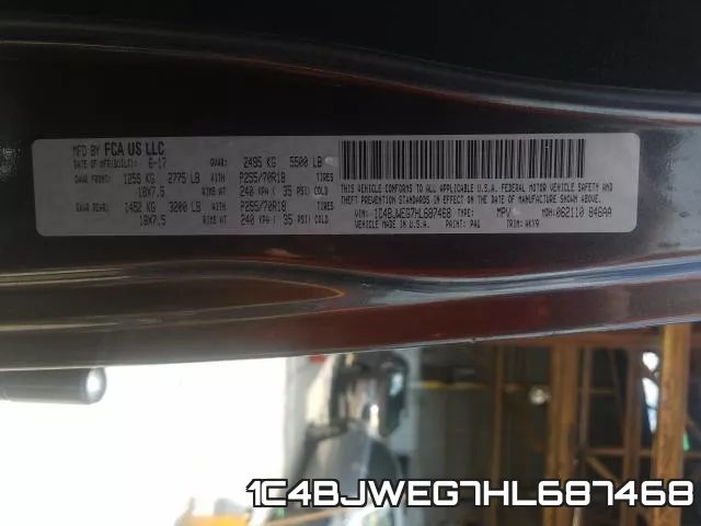 1C4BJWEG7HL687468 фото 2