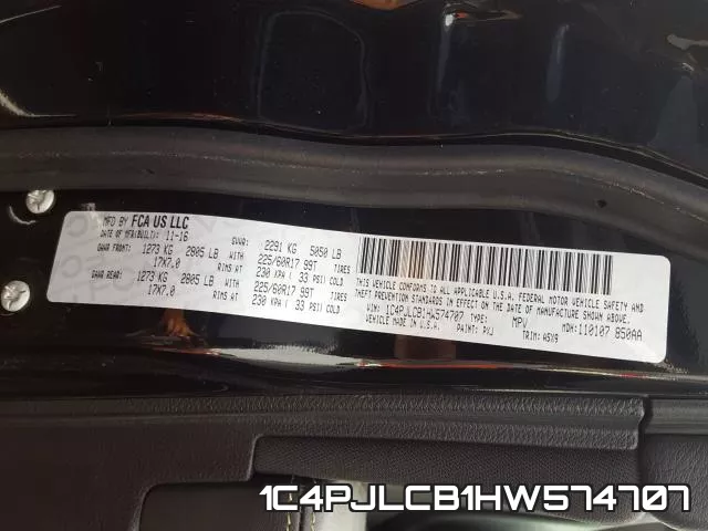 1C4PJLCB1HW574707 фото 2