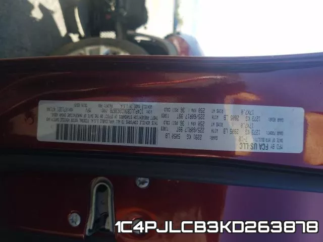 1C4PJLCB3KD263878 фото 2