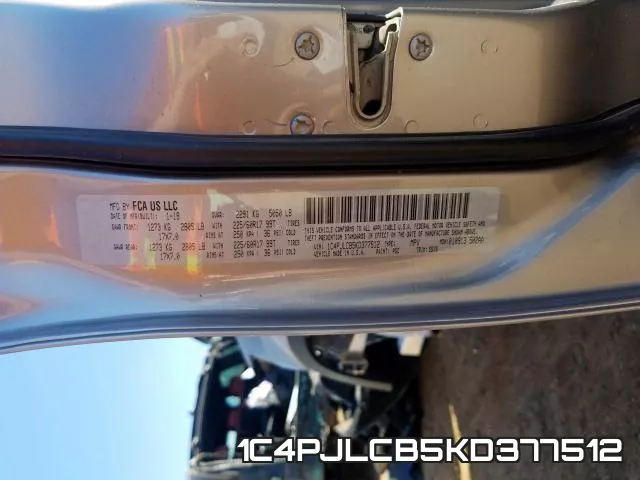 1C4PJLCB5KD377512 фото 2