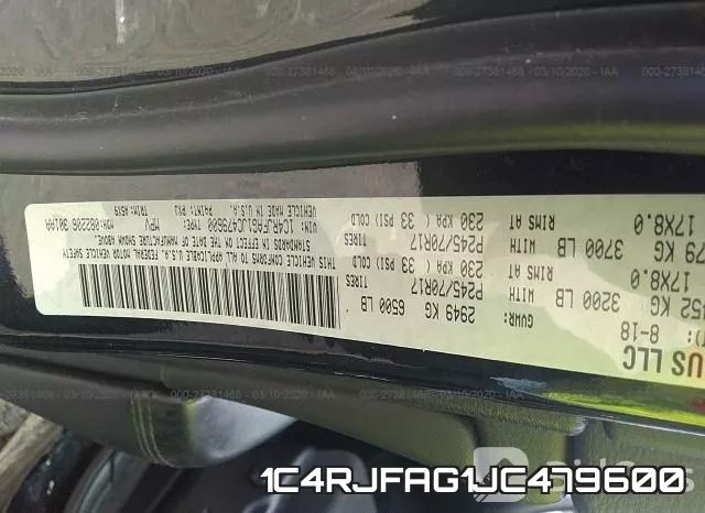 1C4RJFAG1JC479600 фото 10
