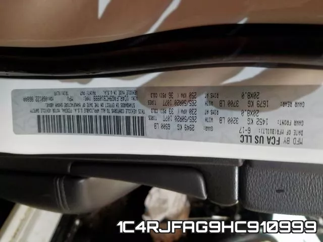 1C4RJFAG9HC910999 фото 2