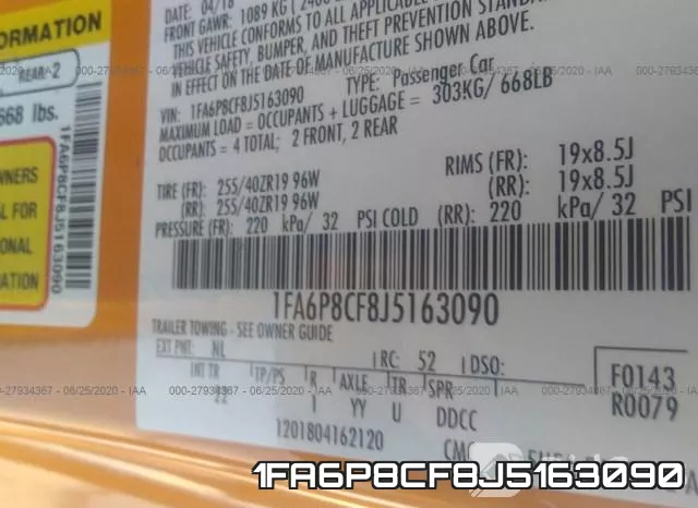 1FA6P8CF8J5163090 фото 10